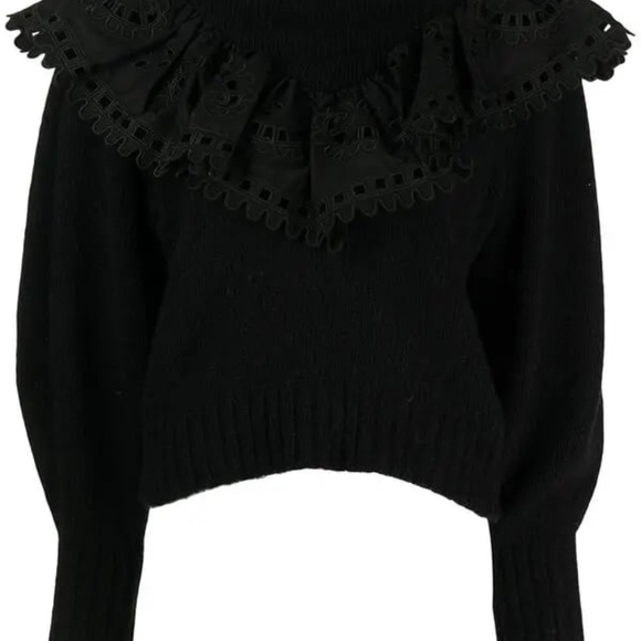 Sea New York Anto Ruffled Knit Jumper SZ small - Picture 2 of 9